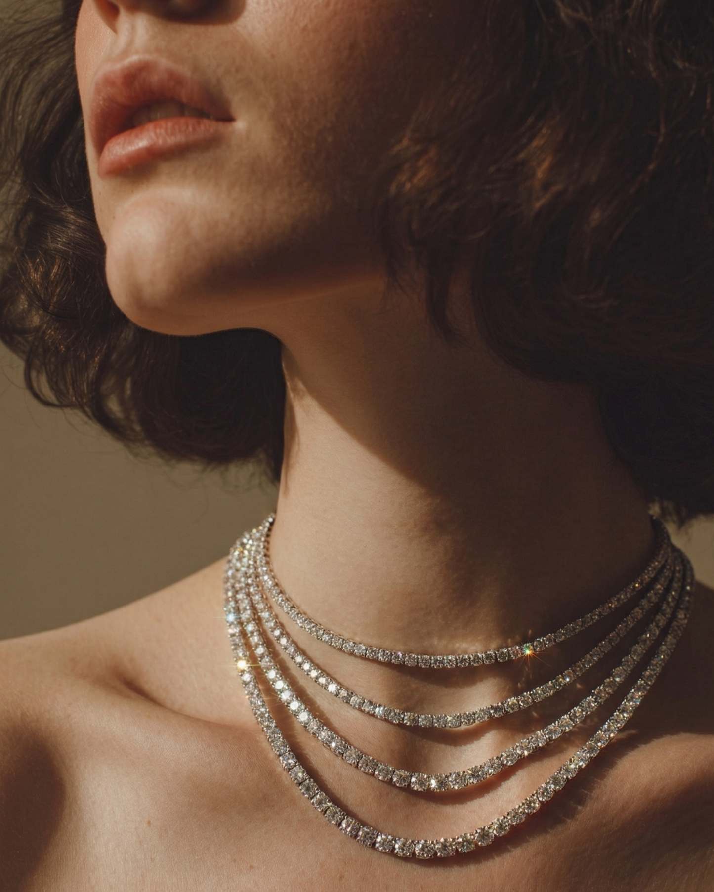 Moissanite Tennis Necklaces