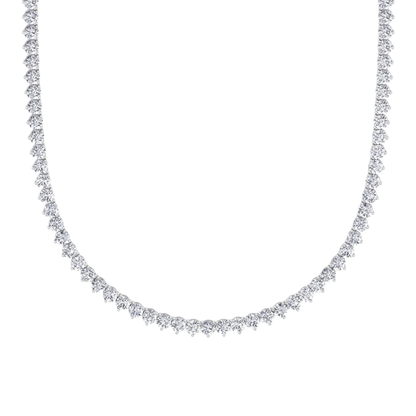 Moissanite 3 Prong Tennis Necklace