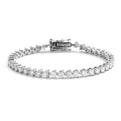 Moissanite 3 Prong Tennis Bracelet