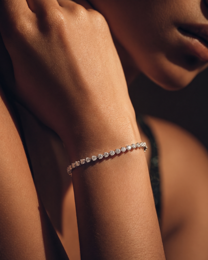Moissanite 3 Prong Tennis Bracelet