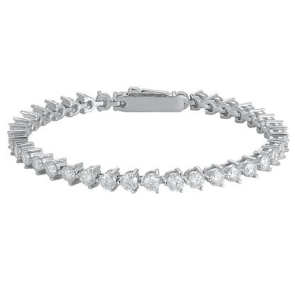 Moissanite 3 Prong Tennis Bracelet