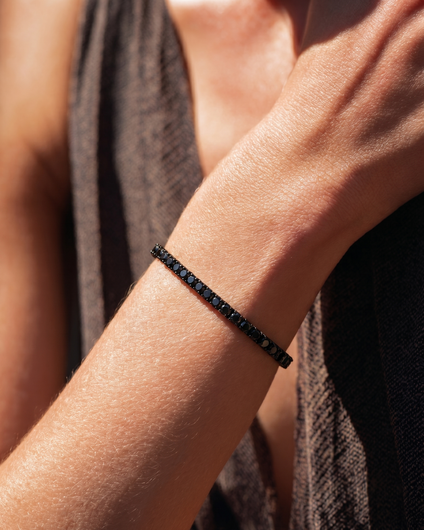 Moissanite Black Tennis Bracelet