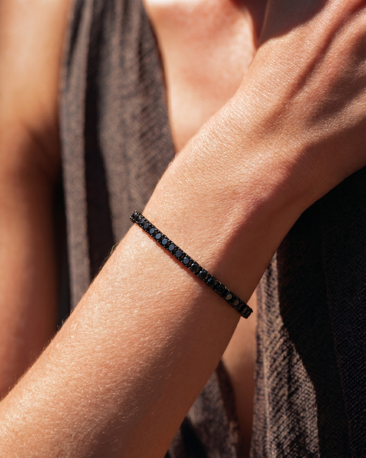 Moissanite Black Tennis Bracelet