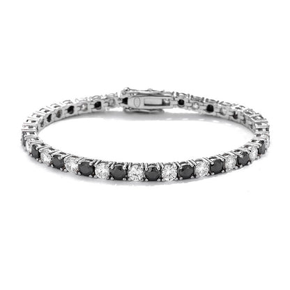 Moissanite Black & White Alternative Bracelet