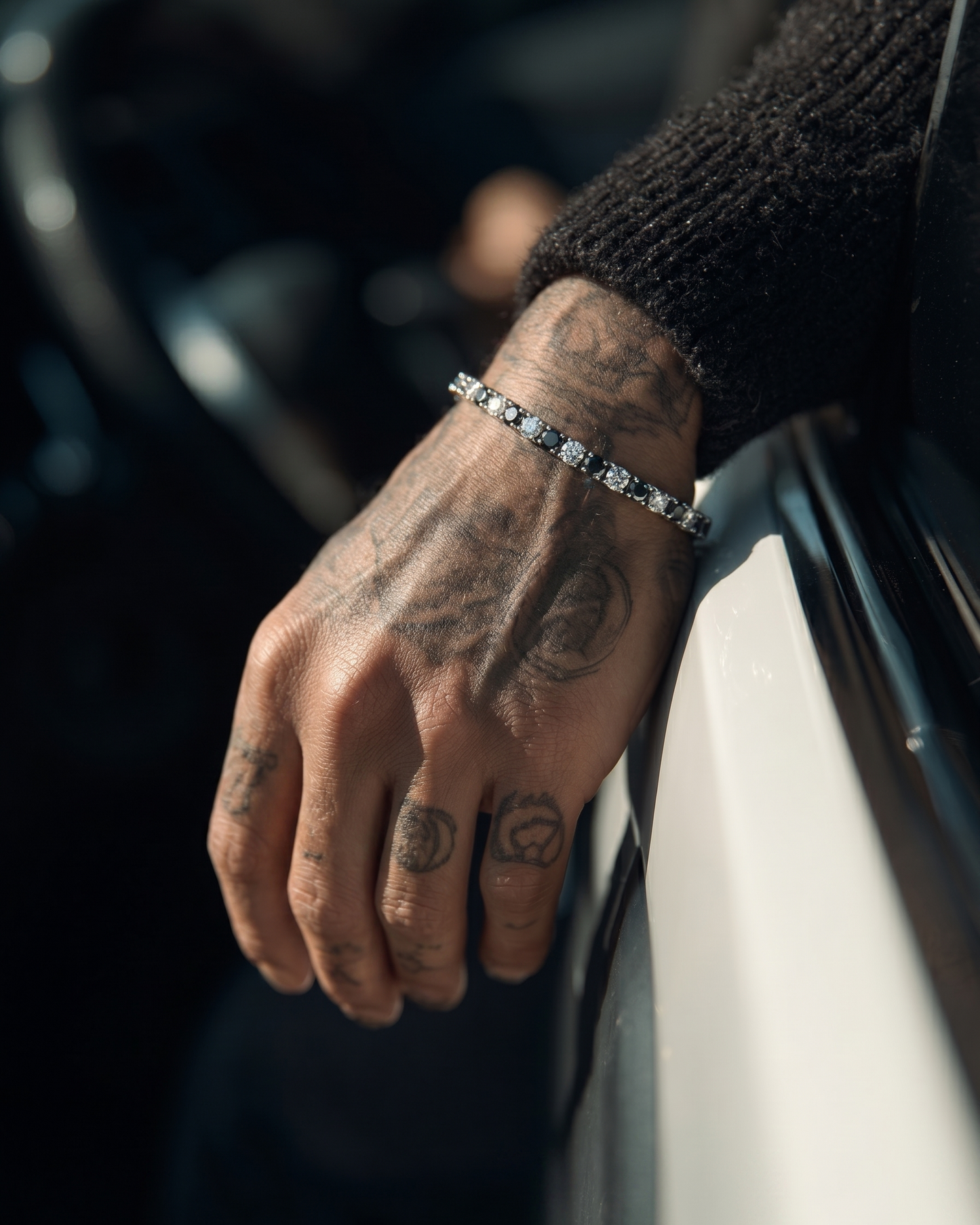Moissanite Black & White Alternative Bracelet