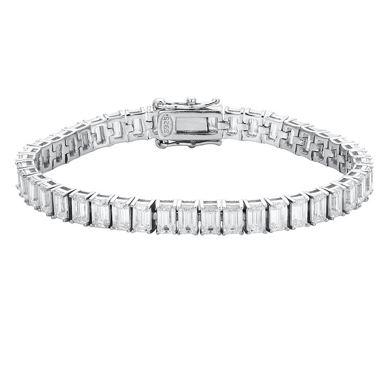 Emerald Cut Tennis Bracelet
