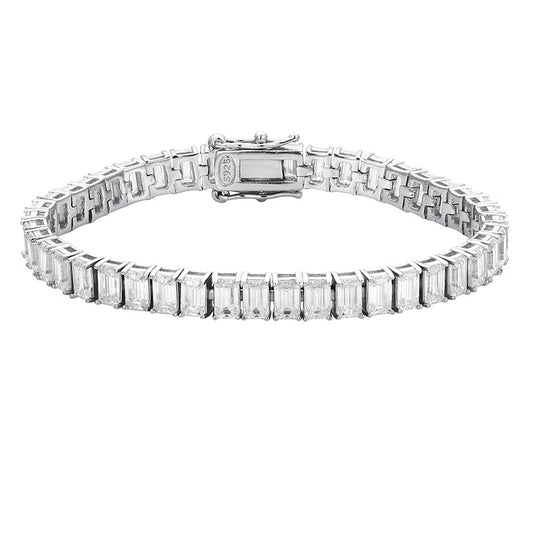 Emerald Cut Tennis Bracelet
