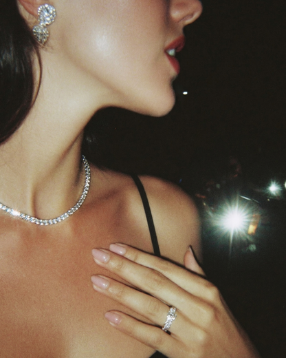 Moissanite Tennis Necklaces