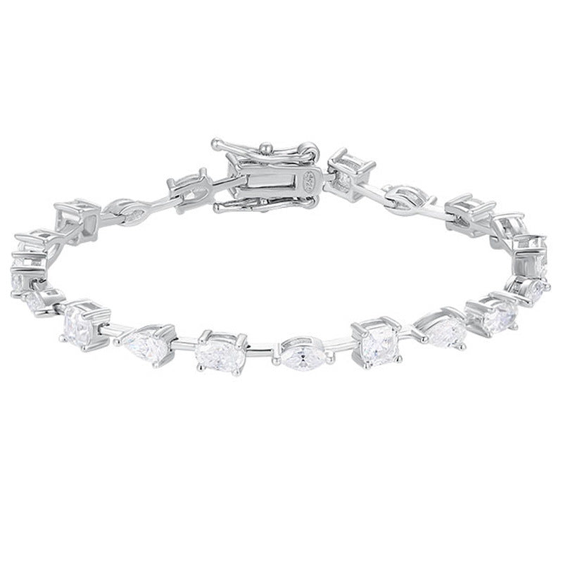 Fancy Shape Mixed Cut Tennis Bracelet