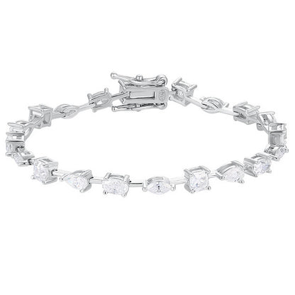 Fancy Shape Mixed Cut Tennis Bracelet