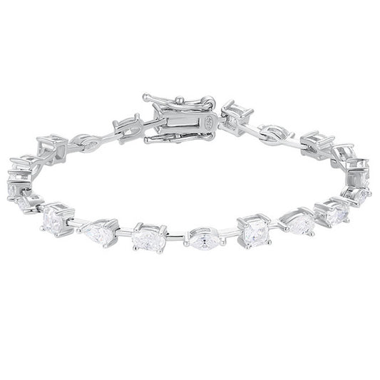 Fancy Shape Mixed Cut Tennis Bracelet